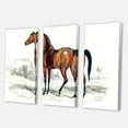 thumbnail image 3 of Designart ' Ancient Horse ' Farmhouse Canvas Wall Art Print, 3 of 3