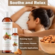Sweet Almond Oil 2 oz Cold Pressed Carrier 100% Pure Natural For Skin, Body, Face, and Hair Growth Moisturizer. Great For Creams, Lotions, Lip balm and Soap Making