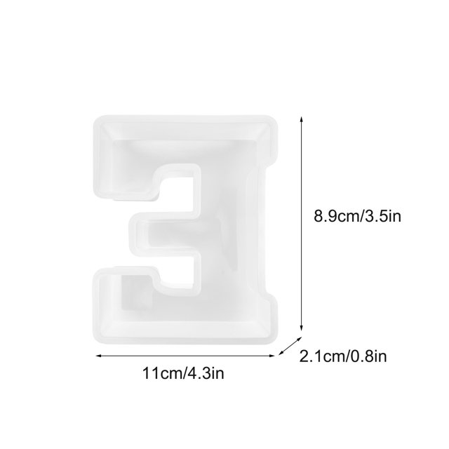 CEHVOM Alphabet Cake Baking Mould English Letter Silicone Mold 3D Alphabet Letter