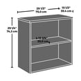 thumbnail image 6 of Sauder Affirm Engineered Wood 2-Shelf Bookcase in Hudson Elm/Brown, 6 of 8