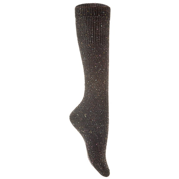 Lovely Annie Women's 2 Pairs Knee High Crew Wool Socks Size 6-9 (Coffee)