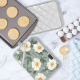 thumbnail image 5 of Yayeee Pot Holders Kitchen Heat Resistant with Pockets 7"x9.8" Cotton Oven Cooking Hot Pads, Sage Green Flower Pattern, 5 of 7