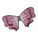 thumbnail image 3 of Broche de Pinza de cabellero de Mariposa de de Imitación de Broche de cabellero Francés de Moda Nupcial Rosado BLESIY Pinzas para el cabello de cristal Barrette, 3 of 7