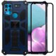 thumbnail image 1 of Funda Uso Rudo Rugged Robot Soporte Más Mica 9D Para Moto G10/G20/G30 Azul Wol Mot funda de uso rudo doble capas con soporte, 1 of 5