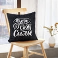 thumbnail image 5 of LALILO Throw Pillow Covers Strength Lettering Motivation Art Brush Cushion Cover 18" x 18", 2 Pack, 5 of 6