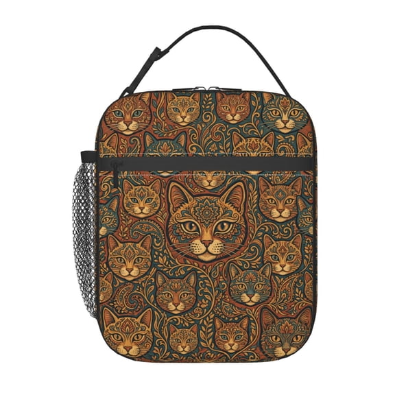 Cat Lunch Bag Lunch Box For Women,Leakproof Lunch Tote Large Capacity,Reusable Insulated Lunch Tote Bag,Keep Warm And Fresh,Cooler Bag Lunch Container For Work Office Picnic Travel