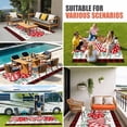 thumbnail image 3 of Valentine's Day Outdoor Rug 6x9 Ft, Non Slip Washable Area Rug, Love Heart Eucalyptus Black Red Plaid Patio Rugs Carpet Runner, Large Floor Mat for Indoor/Outdoor Deck Porch Camping, 3 of 8