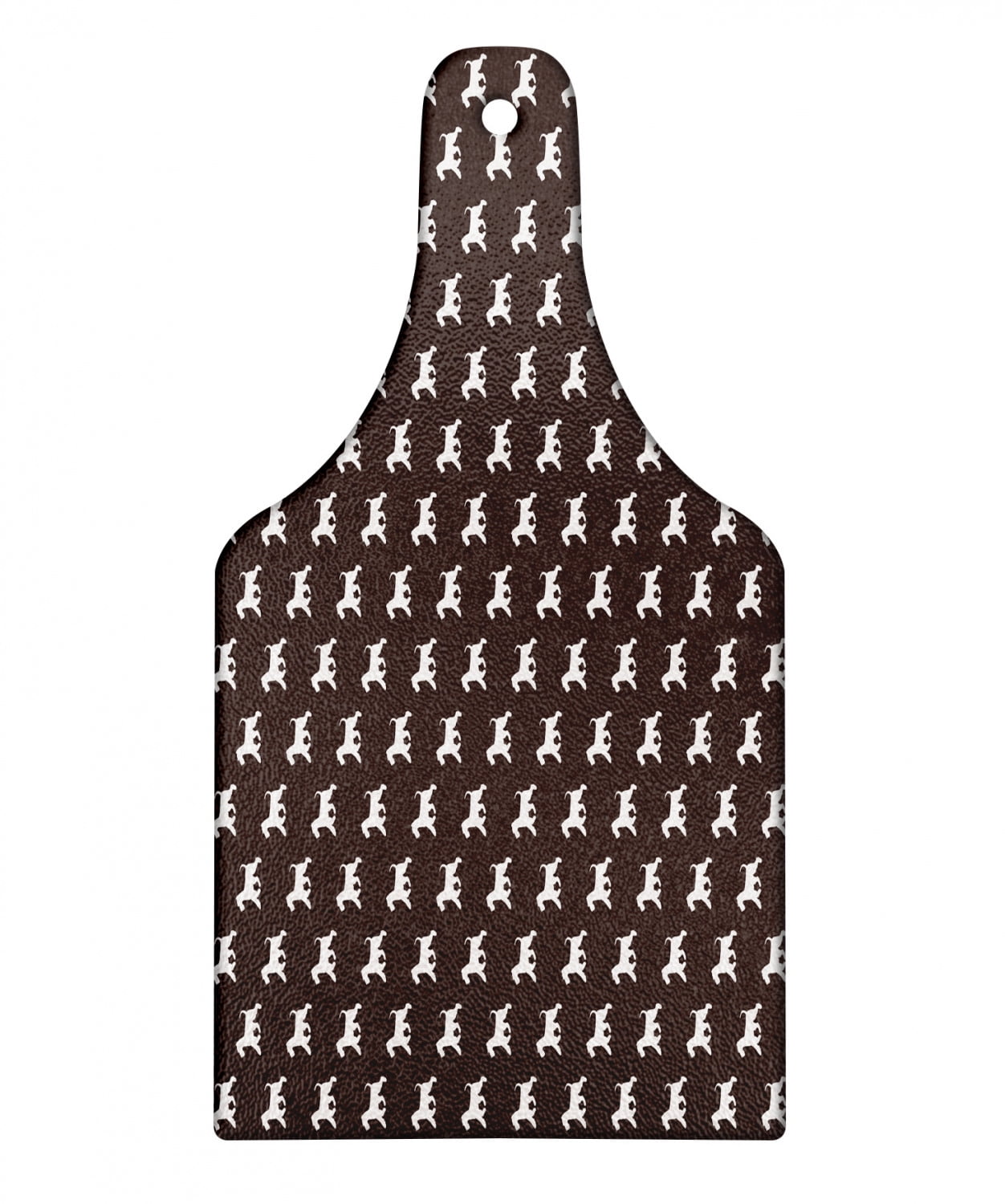 Scottie Dog Cutting Board, Silhouettes of Adult White Scottish Terrier