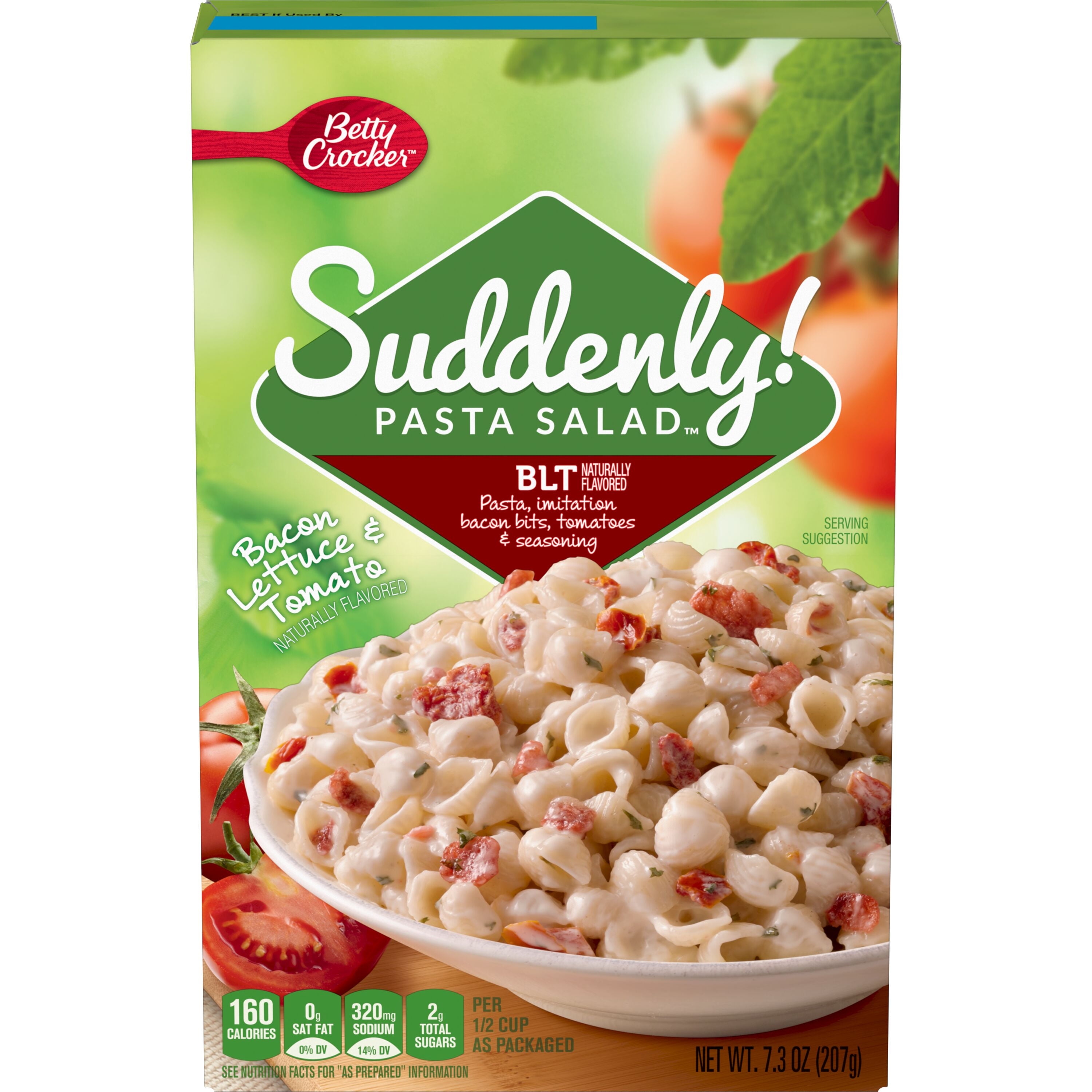 (6 pack) Suddenly Salad BLT Pasta Salad Mix, 7.3 oz Box
