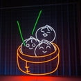 thumbnail image 2 of Handmadetneonsign Dimsum Neon Sign, Chinese Food Wall Art Decor, Chinese Restaurant Wall Decor, 2 of 5