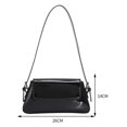 thumbnail image 2 of Yucurem Women Shoulder Bag Bright PU Leather Fashion Underarm Bag Female Satchel (Black), 2 of 10