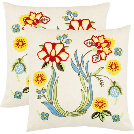 Safavieh Vesta Floral Pillow, Set of 2