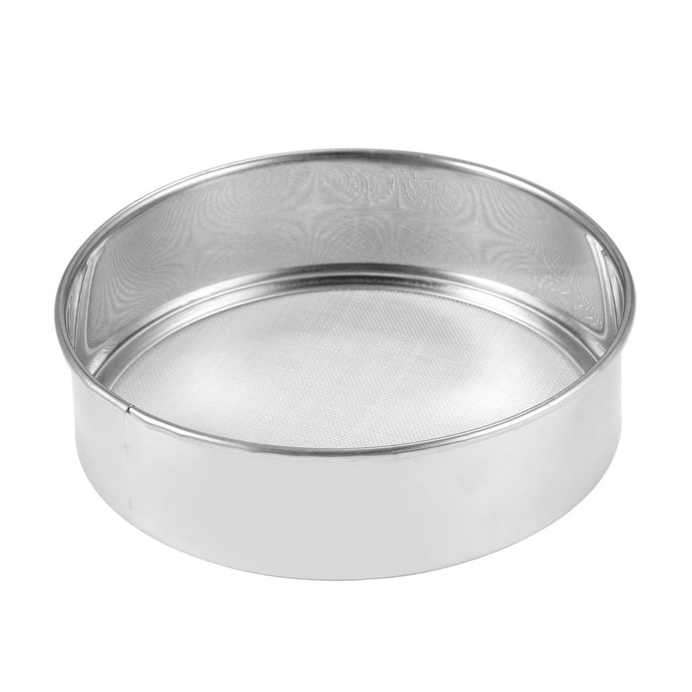 Stainless Steel Mesh Flour Sifting Sifter Sieve Strainer Cake Baking ...