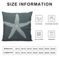 thumbnail image 6 of Nawypu  Coastal Pillow Covers 2pcs Seafoam Blue Starfish Throw Pillow Covers Beach Pillowcase Nautical Decor for Indoor Outdoor Home Sofa Bedroom Living Room 20x20in, 6 of 6