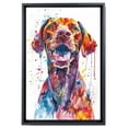 thumbnail image 2 of Wirehaired Vizsla Canvas Wall Art, Modern Cute Colorful Wirehaired Vizsla Canvas Dog Art Pictures Wall Decor for Kids Bedroom Decoration Unframed 8x12 inches, 2 of 5