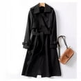 thumbnail image 3 of Women'S Trench Coat Mid Long Length 2025 New Arrival Oversize Petite Friendly Popular Style Knee Length Overcoat Trench Coat Women, 3 of 18
