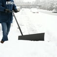 thumbnail image 1 of AKDSteel Pelle à Neige en Métal Robuste avec Roues, Lame Inclinée à 5 Positions Réglables et Poignée de Hauteur, Pousseur Ergonomique en Acier, Roues Antidérapantes, Bord en Caoutchouc pour un Déneigement Rapide, 1 of 8