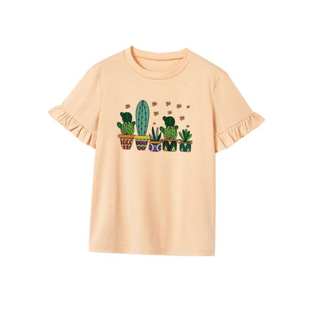 Camiseta de manga corta para mujer, camiseta suave con cuello redondo para senderismo, compras SG