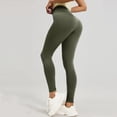 thumbnail image 5 of CHIUNL Wide Leg Yoga Pants for Women, High Waisted Leggings, Tummy Control Workout Pants, Soft Lounge Pants for Gym Yoga Daily Wear (Army Green L), 5 of 7