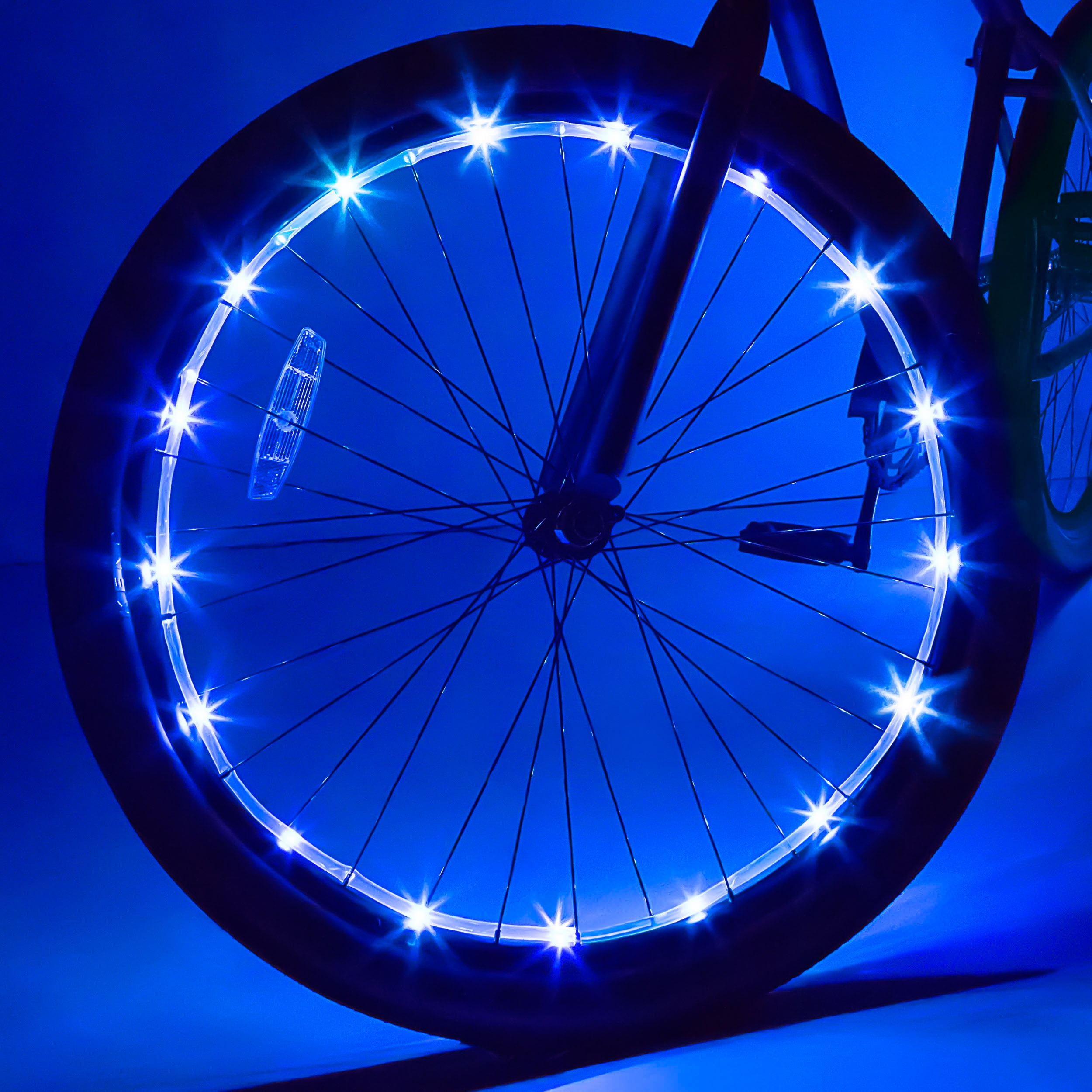Wheel Brightz LED Bicycle Wheel Accessory Light, Blue, for 1 Wheel ...