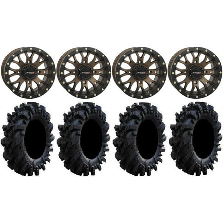 System 3 ST-3 Bronze 14 Wheels 26.5 Intimidator Tires Can-Am Commander Maverick Renegade Outlander Defender System 3 ST-3 Bronze 14 Wheels 26.5 Intimidator Tires Can-Am Commander Maverick Renegade Outlander Defender