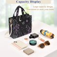 thumbnail image 5 of FORMRS Womens Corduroy Tote Bag Crossbody Shoulder Handbag with Pocket, Gothic Floral Print, 5 of 7