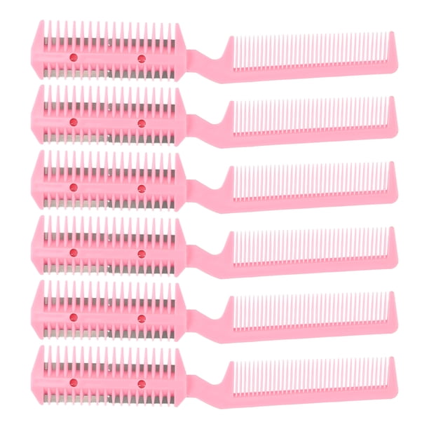 Peine de Afeitar de Doble Filo Unique Bargains 6 Piezas Rosa