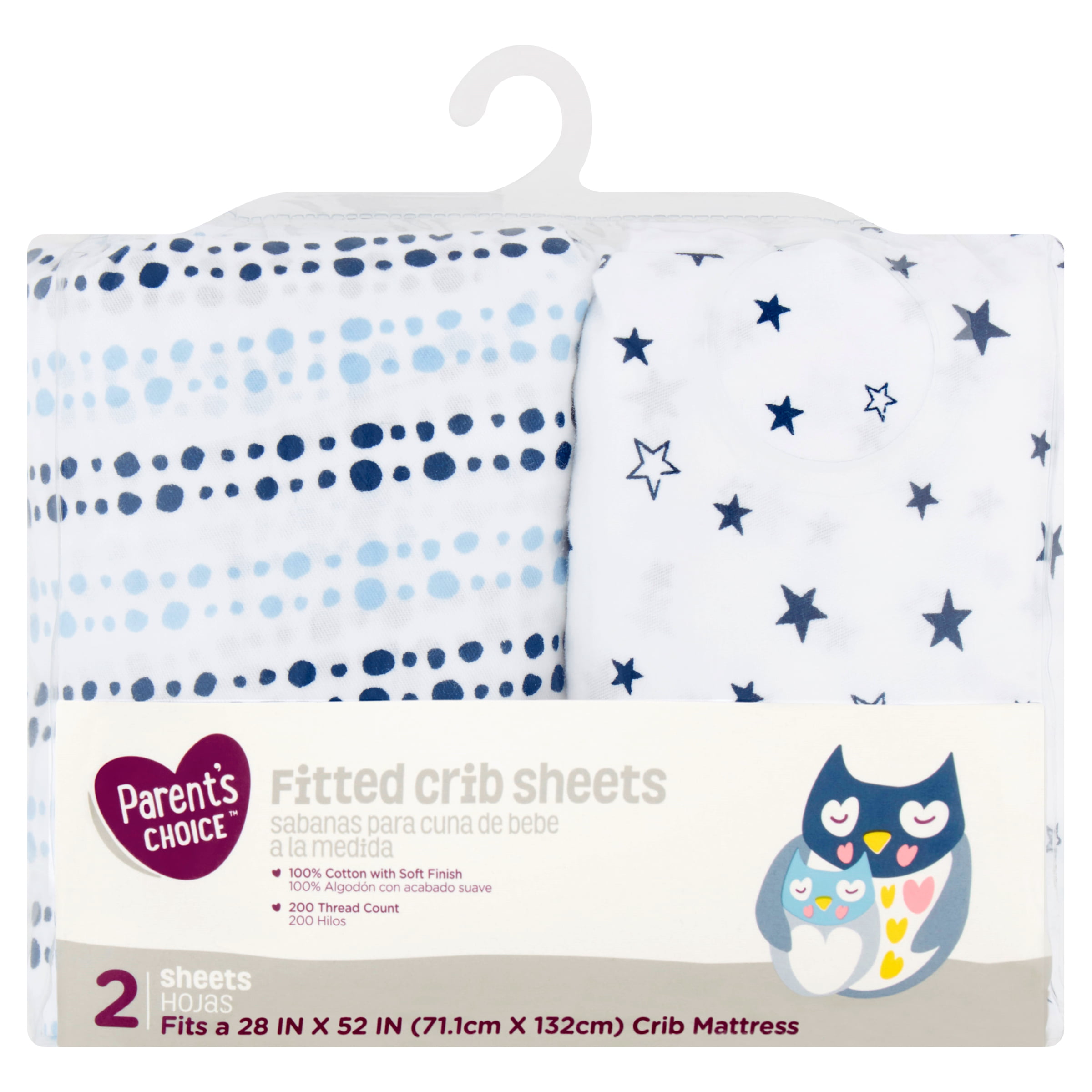 fitted crib sheets walmart