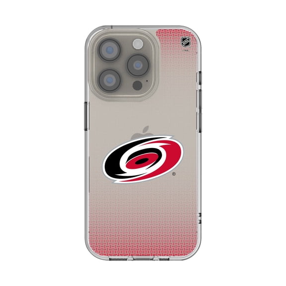 Carolina Hurricanes Linen Logo iPhone Clear Case