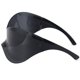 thumbnail image 2 of Gafas de sol deportivas Y2K Gafas de sol Goggle para senderismo en la playa al aire libre (negro), 2 of 4