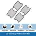 thumbnail image 4 of Unique Bargains Car Door Handle Protector Anti-scratch 8x10cm Auto Door Handle Protective Film White,Black 4 Pcs, 4 of 6