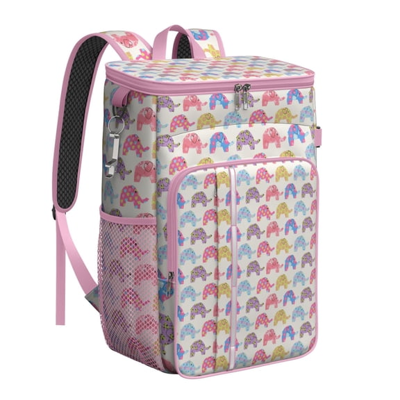 Vintage Mandala Backpack Cooler – Waterproof Leakproof Lunch Backpack with Artistic Paisley Print for Hiking, Picnics & Outdoor Use