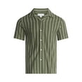 thumbnail image 5 of Free Assembly Men's Textured Cotton Camp Shirt with Short Sleeves, Sizes S-3XL, 5 of 6