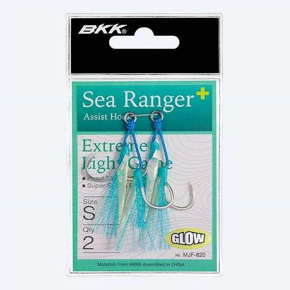 BKK Hooks Sea Ranger , Size M, 2 Pack, Bright Tin
