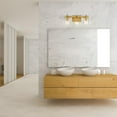 thumbnail image 3 of Dakota 3-Light Vanity Light, Matte Brass, Glass Shades, 3 of 6