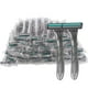 thumbnail image 1 of Paquete de 100 maquinillas de afeitar desechables, maquinillas de afeitar envueltas individualmente, maquinillas de afeitar de doble hoja de acero inoxidable a granel para viajes en hoteles, Airbnb si, 1 of 5