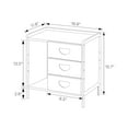 thumbnail image 2 of MoNiBloom Bamboo 3 Tiers 3 Drawers Beside Table, Modern Nightstand, Natural, for Bedroom, 2 of 10