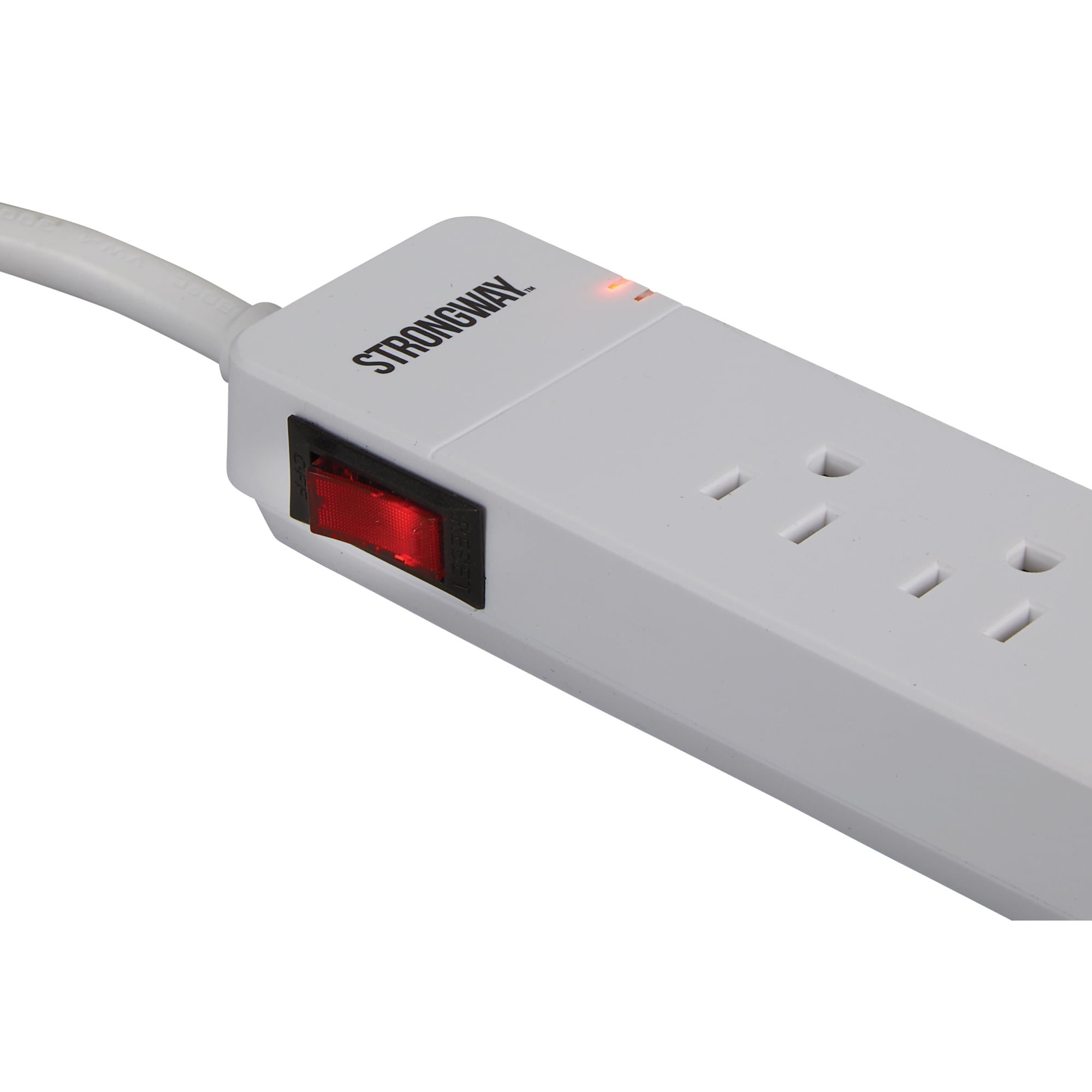 Strongway 6-Outlet Surge Protector Power Strip, 15ft.L, 14/3 Ga., 15 Amps