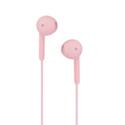 U19 3.5mm Wired Earbuds Earphones with Noise Canceling Microphone (Pink)