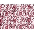 thumbnail image 2 of Zelouf French Terry Open Jacquard Lace  , Sewing, DIY, Crafts Fabric by the Yard, Vixen Red, 3 Yard, 2 of 2