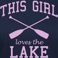 thumbnail image 3 of CafePress - This Girl Loves The Lake T Shirt - Women's Traditional Fit Dark T-Shirt, 3 of 4
