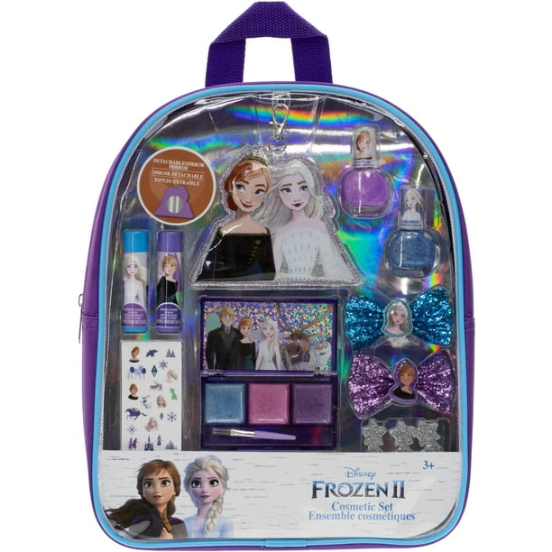 images Backpack Frozen 2 Makeup Set townley girl disney frozen 2 makeup filled backpack set with 8 pieces including lip gloss nail polish nail stickers and keychain ages 3 for