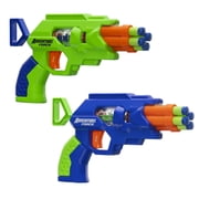 Adventure Force QuadStrike Blaster Set, Spring-Powered Auto-Indexing, 2 Blasters with 8 Accu-Blast Darts, Outdoor Play, Ages 8+