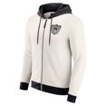 thumbnail image 2 of Men's Darius Rucker Collection by Fanatics Cream Las Vegas Raiders Distressed Graphics Full-Zip Hoodie, 2 of 6