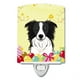 thumbnail image 1 of Caroline's Treasures Border Collie Easter Egg Hunt Luz de noche de cerámica, 6 x 4, multicolor Caroline's Treasures BB1923CNL, 1 of 1