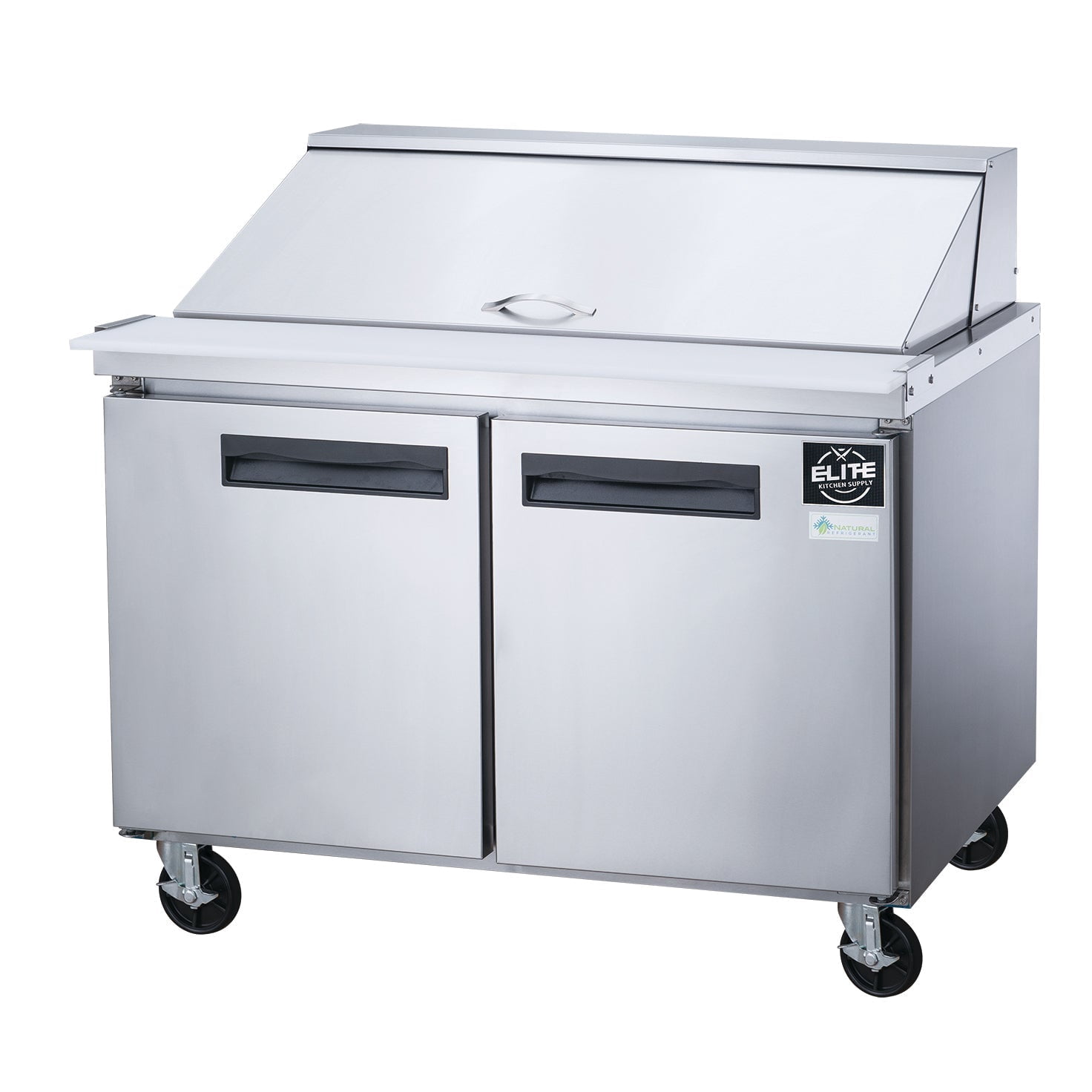60 in. Two Door Sandwich Prep Table Commercial Stainless Steel Refrigerator 14.33 cu. ft.