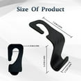 thumbnail image 2 of 4 Packs Car Back Seat Headrest Hanger, Universal Vehicle Storage Organizer, Stylish Back Seat Hanger for Your Purse, Grocery Bags, Handbag to Keep Them from Sliding Around While Driving, Carbon Fiber, 2 of 5