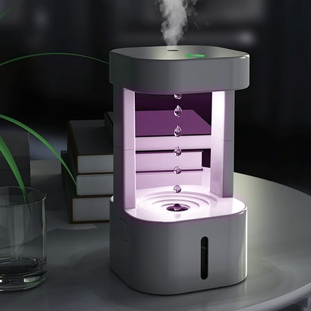 

2023 Summer Savings Clearance! WJSXC Cool Mist Humidifier Air Humidifiers for Large Bedroom Home Antigravity Water Droplet Countercurrent Retard Pressure Anxiety 580ml Humidifier for Bedroom White