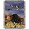 Hautman Brothers Bird Dog Trio 48x60 Woven Tapestry Throw