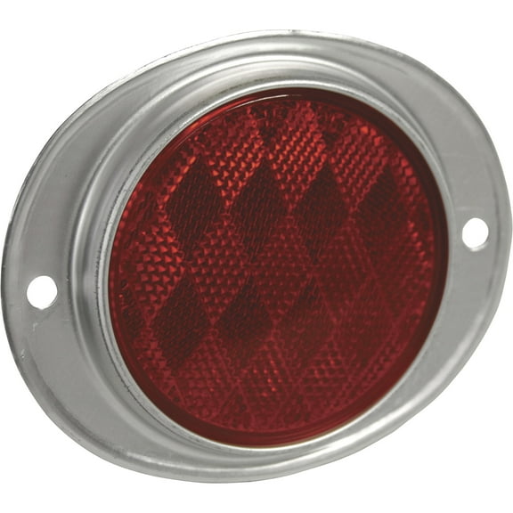 Hopkins 8097550 Red Aluminum Round Reflector